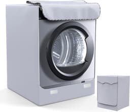 Waterdichte Beschermhoes Wasmachine - Zilveren Cover voor Voorlader (60x53x85 cm) — thumbnail 1