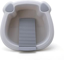 Sink with integrated washboard, non-slip, portable plastic washboard with spacious sink for washing hand clothes, socks, small items — thumbnail 5