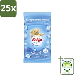 25 x Robijn Droogtrommeldoekjes Morgenfris 20 stuks per verpakking - Grootverpakking - Droogtrommeldoekjes - Wasgoed Drogen - Frisse Geur - Wasgoed Verzorgen - Kleuren Beschermen — thumbnail 1