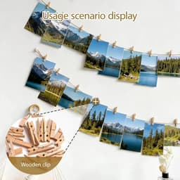 100 stuks Mini Houten Wasknijpers 2,5 cm voor Decoratie, Knutselen en Foto's — thumbnail 2
