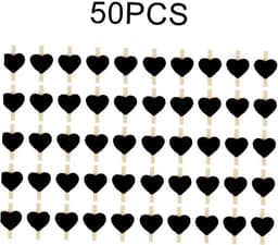 50 Houten Mini Knijpers in Hartvorm voor Foto's en Decoratie — thumbnail 5