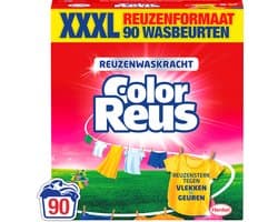Color Reus Waspoeder Wasmiddel - Gekleurde Was - 90 Wasbeurten - Grootverpakking — afbeelding 1