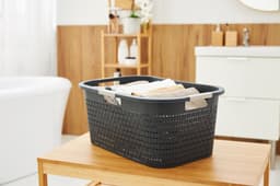 Rotho Country wasmand - set van 2 - 40 ltr - antraciet — thumbnail 4