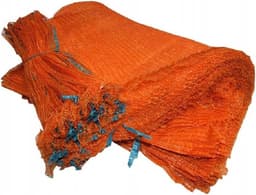 Netzakken Oranje - Opbergzakken - Groenten Hout - Met Trekkoord - 50x78cm 30kg - Oranje — thumbnail 1