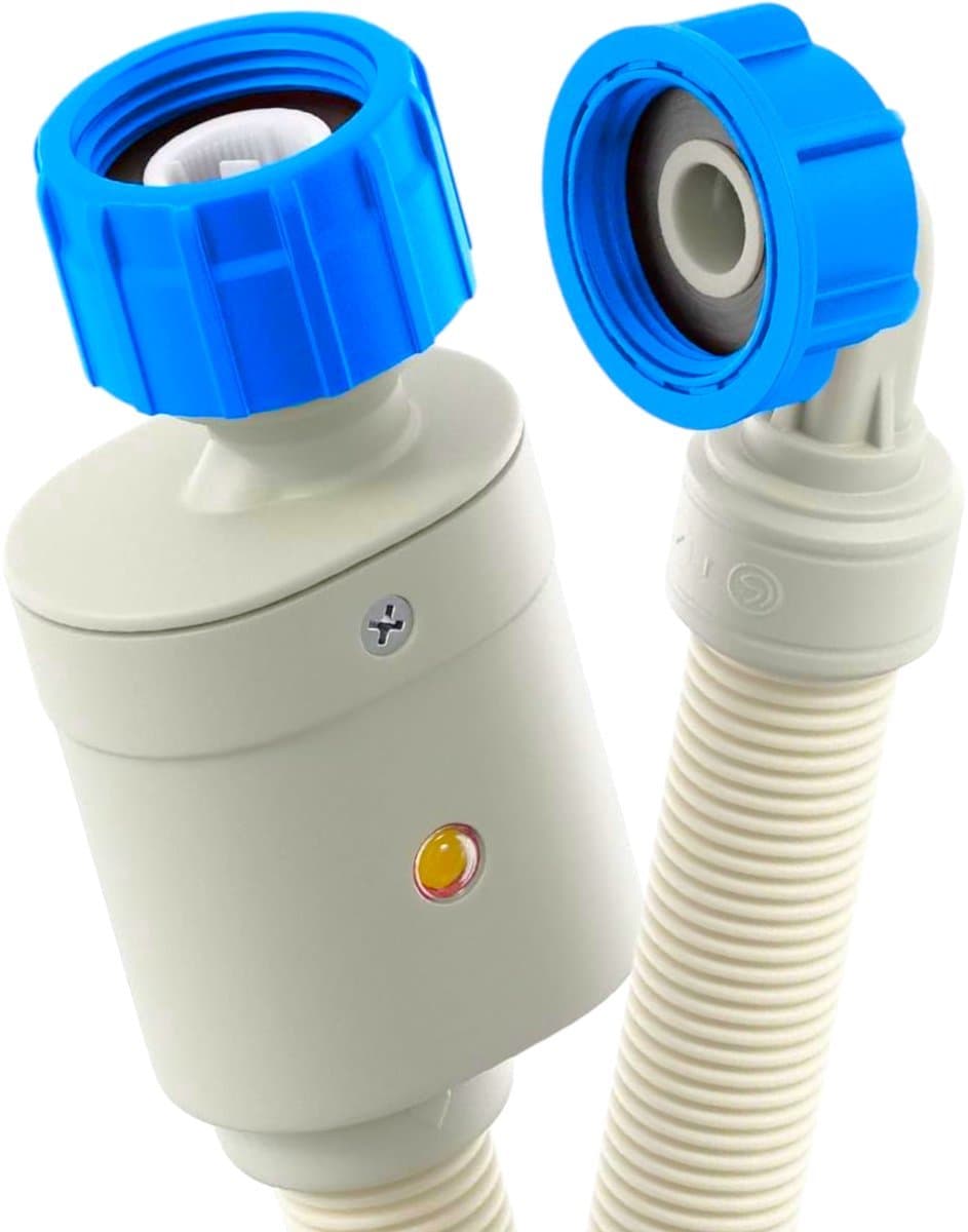 Fixem Toevoerslang 4 Meter met Aquastop Waterslot Aanvoerslang Geschikt voor Wasmachine Vaatwasser en Apparaten en alle Merken met 3/4 Schroefwartelaansluiting Koud Water tot 25 Graden — afbeelding 1