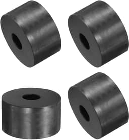 Rubberen afstandhouders - Trillingsdempers ringen - Apparatuur stabiliseren - Hoge belastbaarheid - 50x15x30mm - Zwart — thumbnail 1