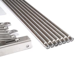 ELYSIVM Droogrek - Wasrek - Wand Droogrek - Droogrek inklapbaar - Uittrekbaar en opvouwbaar - 15 windproof ophanggaten - 126 cm - Wandmontage - Aluminiumlegering — thumbnail 3