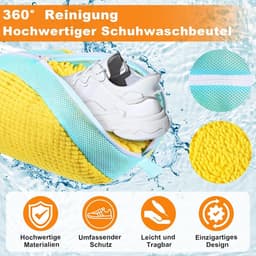 Schoenen waszak voor de wasmachine - Multi-bescherming - Geel - Schoenen opbergen - Fijne waszak. — thumbnail 3