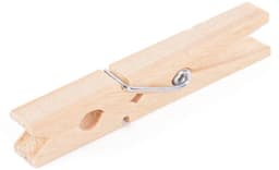 Knijperzak - met 100 houten wasknijpers - canvas opbergzak - 25 x 30 cm — thumbnail 2