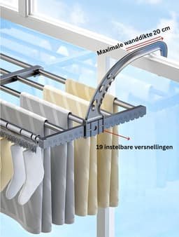 Wasrek Hangend Trapgat - Voor Radiator - Droogrek Ophangbaar — thumbnail 5