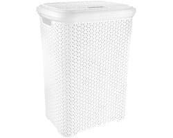 Witte plastic wasmand – 55 liter