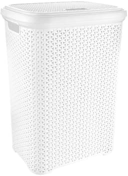 Witte plastic wasmand – 55 liter — thumbnail 1
