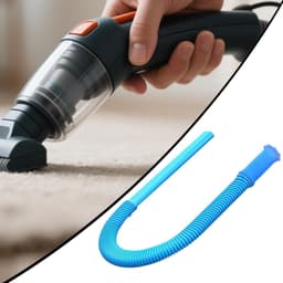 Stofzuigerslang Universeel - 31,5 inch flexibel pluisopvanggereedschap - voor drogers - kunststof koppelingen - voor drogers, droogtrommel, ventilatieslang, compatibel met de meeste stofzuigers - blauw — thumbnail 4