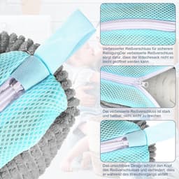 Waszak voor Schoenen 2 Stuks - Schoenwaszak Met Ritssluiting - Anti-Vervorming - Licht en Draagbaar - Herbruikbaar Wasnet - Grijs - 39 x 25 x 9 cm — thumbnail 2