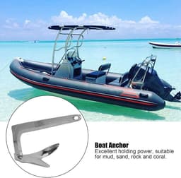 Grapnel Anker 5kg RVS 316 voor Dinghy, Kajak en Kleine Yacht — thumbnail 5