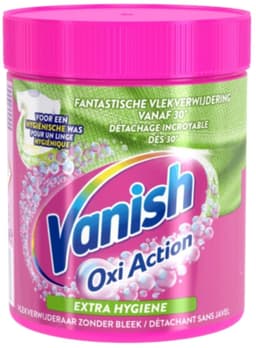 3 x Vanish Oxi Action - Extra Hygiene - Vlekkenverwijderaar Poeder - Zonder Bleek - Gekleurde Was - 470 Gram - Wasmiddel - Vlekverwijderaar - Hygiëne - Gekleurde Was - Wasbeurt — thumbnail 2