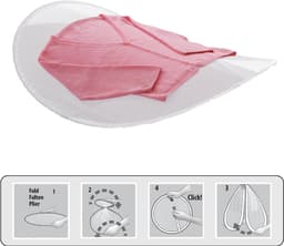 Metaltex - Set van 2x - Droognet Pop-up - 116 cm - Wit — thumbnail 2