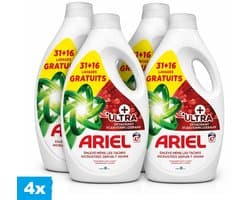 Ariel Ultra Vlekverwijderaar Vloeibaar Wasmiddel 4 x 2115 ml – 4 Stuks – 188 Wasbeurten