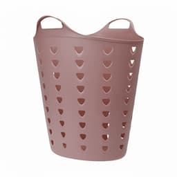 Excellent Houseware Flexibele wasmand - oudroze - 60 liter - kunststof - 47 x 50 cm — thumbnail 1