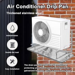 Opvangbak voor Airconditioner Lekwater RVS met Beugels voor Splitunit en Raamairco — thumbnail 3