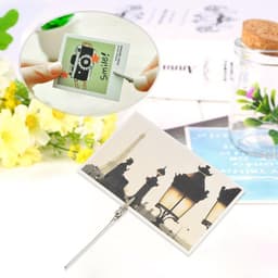 50 Stuks Metaaldraad Alligator Clips Lange Staart Metalen Sluiting voor Foto Kaarthouder Display — thumbnail 3