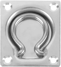 Inbouwanker Ring - Grondanker Aanhanger - Zwaar Transport Vastzetten - Roestvrij Staal 304 - 7.4 x 9.2 cm — thumbnail 1