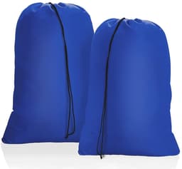 Elkuaie Vuile Waszak - Reis - Groot Vouwbaar Met Koordsluiting Voor Reizen En Dagelijks Gebruik - 2 Stuks - Blauw — thumbnail 1