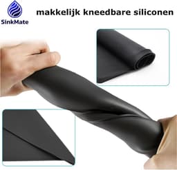 Lekbak Wasmachine – Siliconen Opvangbak - Opstaande Rand - SinkMate® - 60 x 60 cm – Lekbak Koelkast Vaatwasser Diepvriezer - Opvangbak tegen lekkage — thumbnail 4