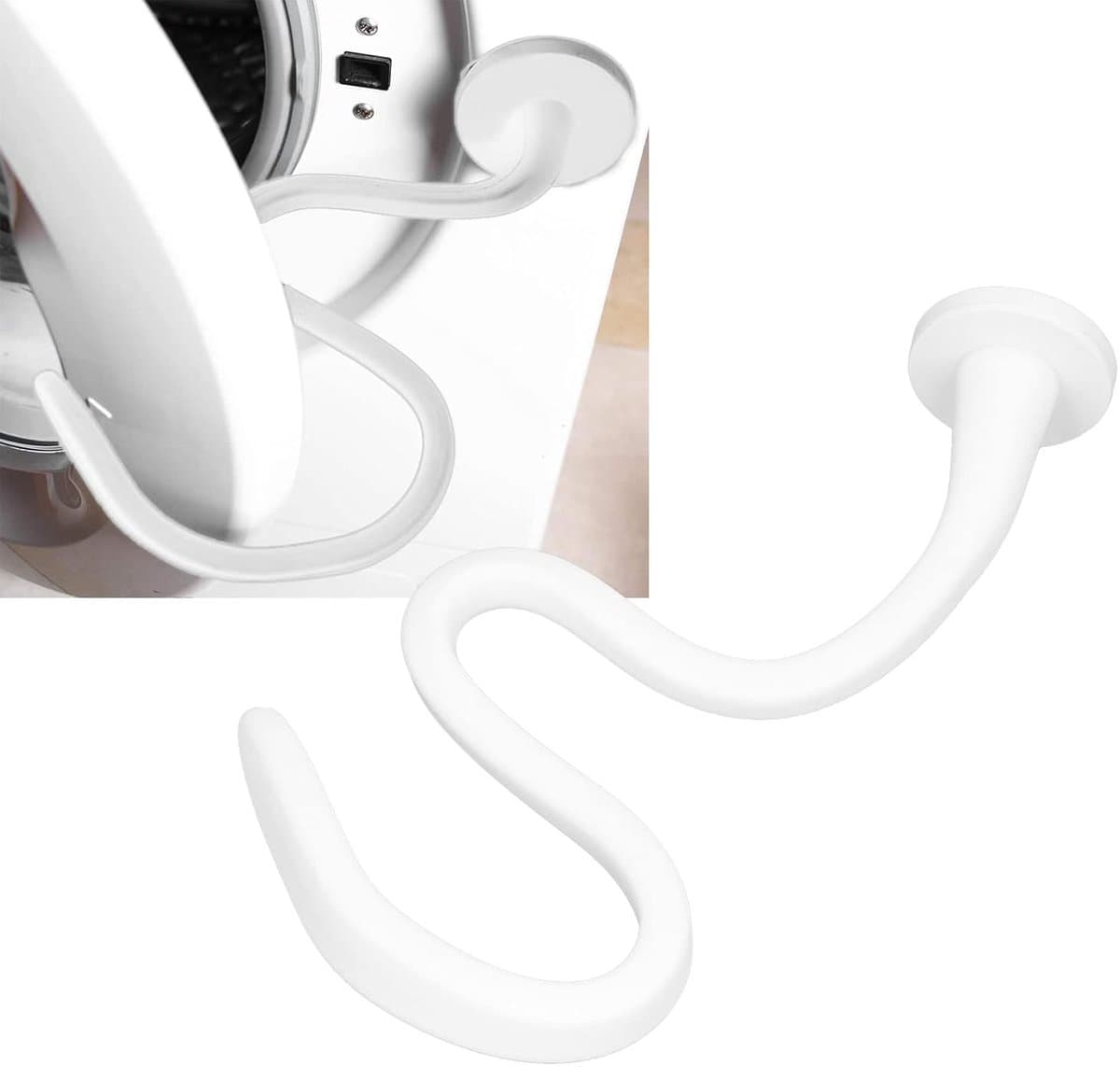 Magnetische deurbeugel voor wasmachine - Verstelbaar en Flexibel - Voorlader Wasmachine Deur Prop - Universele Houder - voor Wasmachine Drogen Wasmachine - Voor Droge en Geventileerde Deur - wit — afbeelding 1