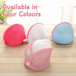 4 stuks waszakken voor bh's en lingerie - Handige set met ritsen voor beha's, ondergoed en sokken - Ideaal voor op reis - Halfrond design met ingebouwde standaard - Mesh waszakken - Wasmachinetas — thumbnail 2