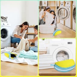 Herbruikbare schoenentas waszak met ritssluiting voor wasmachine - Set van 2 - Ideaal voor wasmachine en droger - Schoenen opbergen & wassen - Groot formaat - Schoenwaszakken — thumbnail 5