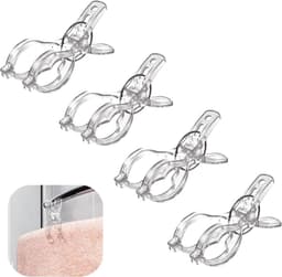 Keukenhanddoekklemmen - Wasknijpers - Handdoek Knijpers - voor laarzen handdoek hoed broek sok - Wasknijpers - multifunctionele clips - kledinghanger clip - Handdoek Klemmen - 4stuks — thumbnail 1
