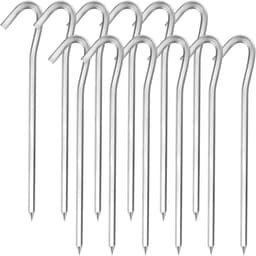 TOVBMUP 20 haringen - Aluminium haringen - Tentbevestigingen - 18 cm haringen - Geschikt voor tuinieren, kamperen, reizen — thumbnail 1