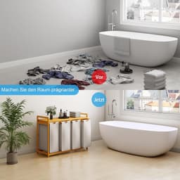 Equivera Wasmand 4 Vakken - Wasmand - Wassorteerder - Wasbox — thumbnail 4