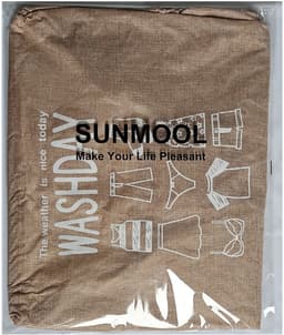 SUNMOOL Wasmand - Waszak - Laundry bag - Laundry basket - Opvouwbaar - 100 Liter - Roze — thumbnail 2