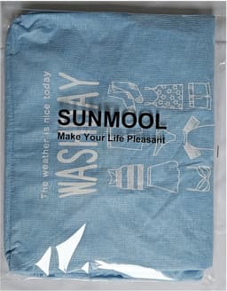 SUNMOOL Wasmand - Waszak - Laundry bag - Laundry basket - Opvouwbaar - 100 Liter - Licht Blauw — thumbnail 2