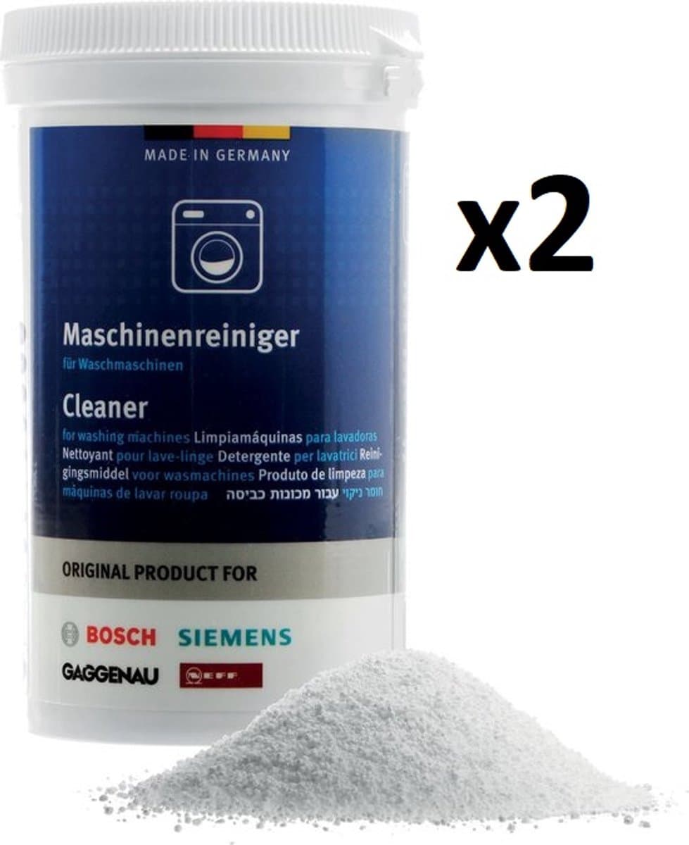 Bosch / Siemens Wasmachine reiniger - 2 stuks 200 gram — afbeelding 1
