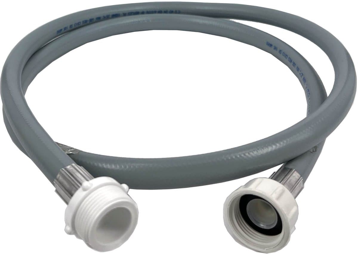 Aanvoer-verleng slang wasmachine / vaatwasser 3,5 meter lengte | Te gebruiken tot 60 bar | Universele 3/4 schroefaansluiting | Twee rechte slangaansluitingen waarvan 1 contra | Multaparts® huismerk — afbeelding 1