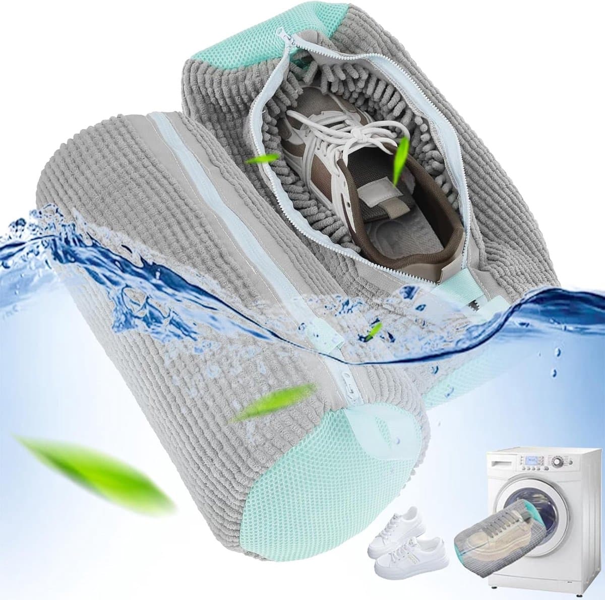 Herbruikbare Waszak voor Schoenen - Wasnet voor Wasmachine - Sneakers Wassen — afbeelding 1