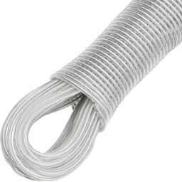 Ibenzoa® Extra Sterke Waslijn voor Buiten met Stalen Kern en PVC-Coating, 50 Meter Lang — thumbnail 3