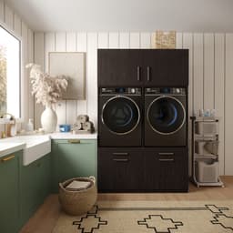 Wasophoogte® Wasmachine Kast Brugge - Wasmachine verhoger - Wasmachine ombouw - 700(D)*1330(B)*2110(H) mm - Zwart — thumbnail 2