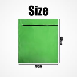 Waszak voor huisdieren - 70x80cm - met rits - geschikt voor wasmachines - vangt dierenharen op - groene waszak voor huisdieren - waszak van polyester - voorkomt dat de waszak verstopt raakt door dierenharen - geschikt voor honden en katten — thumbnail 4