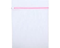 Waszakje - Wasnetje - Waszak - 2 stuks - 23 x 30cm - lingerie - sokken - wit - 2 bh's