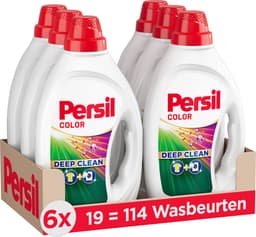 Persil Gel Color - Vloeibaar Wasmiddel - Gekleurde Was - Voordeelverpakking - 6 x 19 Wasbeurten — thumbnail 3