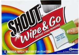 Shout Wipe & Go - Vlekkenverwijderaar vochtige doekjes 12 stuks - instant vlekkenverwijderaar — thumbnail 5