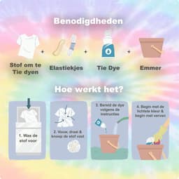 Joyage Tie Dye Kit Verf - 12 kleuren - Tie dye verf poeder - Tie dye set kinderen knutselset Textielverf wasmachine - Batik Verf set Wasmachinetextielverf Tye Dye set Meisjes speelgoed 5 jaar 6 jaar 7 jaar 8 jaar Sinterklaas cadeau verjaardagsfeestje — thumbnail 5