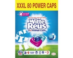 Witte Reus Power Caps Wascapsules - Wasmiddel Capsules - Voordeelverpakking - 2x40 wasbeurten