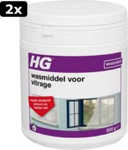 2x HG wasmiddel voor vitrage - 500gr - stralend resultaat - oor 6 wasbeurten — thumbnail 2