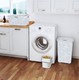 KIS Chic Wasmand 45L - 59x39x27cm - Wit/Blauw — thumbnail 2