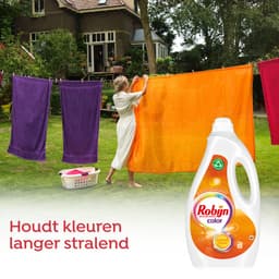 Robijn Vloeibaar Wasmiddel - Color - met 90% biologisch afbreekbare ingrediënten - 5 x 36 wasbeurten — thumbnail 4
